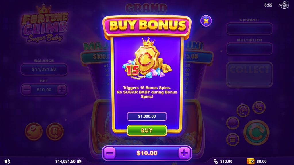Fortune Climb: Sugar Baby – Hersteller-Screenshot 1